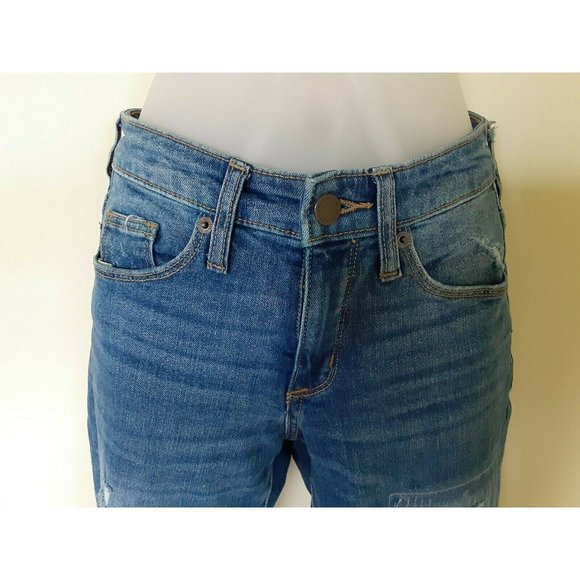 Universal Thread Women‎ Distressed Jeans SZ 00 24R Light Wash High Rise Skinny - Picture 9 of 11